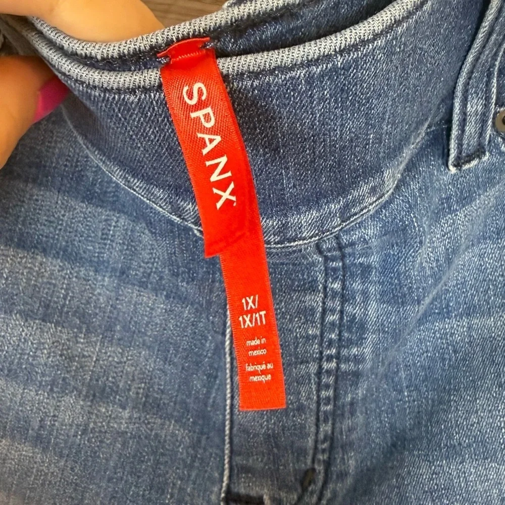 Spanx EveryWear Flare Jeans Pull-On High Rise Medium Wash 1X / 1XT